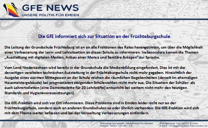 GfE News Früchteburgschule